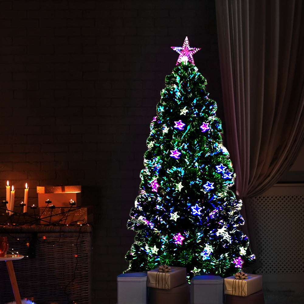 5ft 1.5m 180 Tips Christmas Tree Optic Fibre Xmas tree - Multi Colour