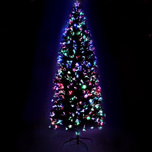 8ft 2.4m 320 Tips Christmas Tree Optic Fibre LED Xmas tree - Multi Colour