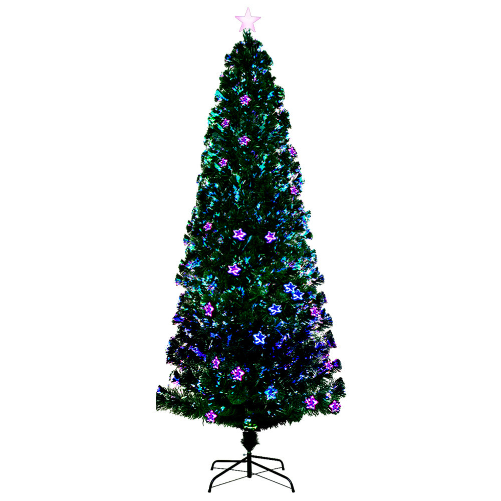 8ft 2.4m 320 Tips Christmas Tree Optic Fibre Xmas tree - Multi Colour