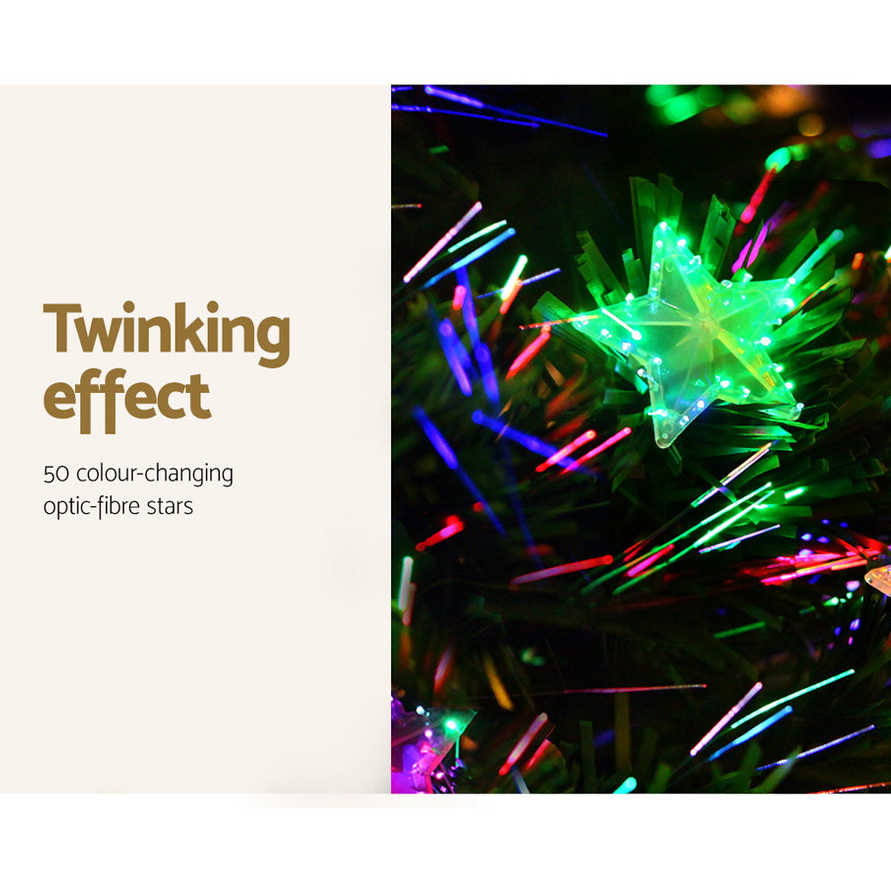 8ft 2.4m 320 Tips Christmas Tree Optic Fibre LED Xmas tree - Multi Colour