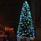 7ft 2.1m 270 Tips Christmas Tree xmas Multi Colour Lights Optic Fibre Multicoloured