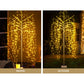7ft 2.1m 600 LED Solar Christmas Tree String Lights Xmas Trees - Warm White