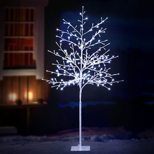 5ft 1.5m 304 LED Solar Christmas Tree Twigs Lights Xmas Tree