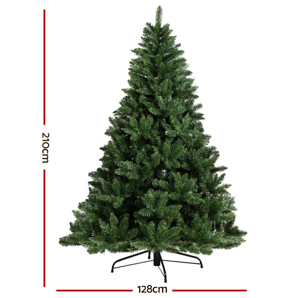 7ft 2.1m 1000 Tips Christmas Tree Green Xmas Tree Decorations
