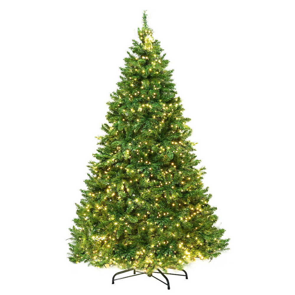 8ft 2.4m 1488 LED Christmas Tree Xmas Tree Decorations 8 Light Modes - Warm White