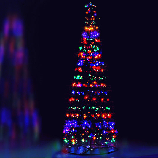 12 ft 3.6m 400 LED Solar Christmas Tree Xmas Tree Decor 8 Light Modes - Multi Colour