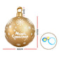 Giant Bauble Ball Christmas Inflatable Outdoor Xmas Decoration Gold - 60cm