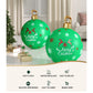 Merry Giant Bauble Ball Christmas Inflatable Ball Bauble Outdoor Decoration Green - 60cm