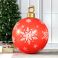 Snowflake Giant Bauble Ball Christmas Inflatable LED Outdoor Xmas Decoration Red - 60cm