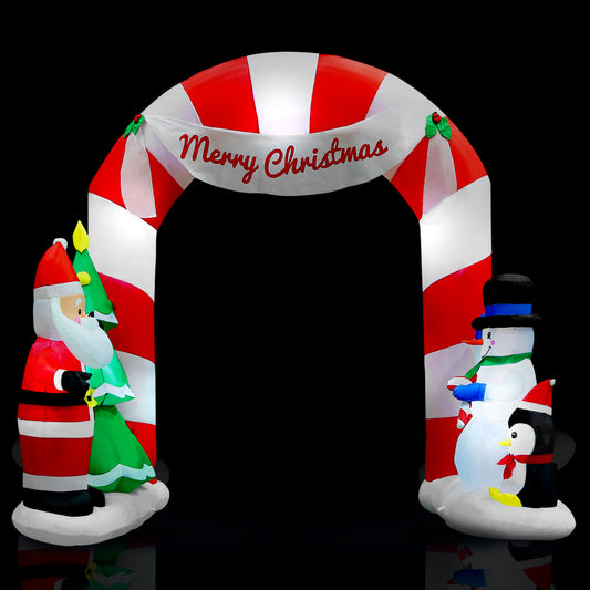 Christmas Inflatable Archway Santa 3M Illuminated Decorations