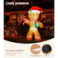 Gingerbread Christmas Inflatable Illuminated Xmas Decorations - 2.4M