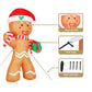 Christmas Inflatable Gingerbread Man 2.4M Illuminated Decorations