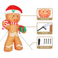 Gingerbread Christmas Inflatable Illuminated Xmas Decorations - 2.4M