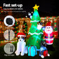 Santa Tree Christmas Inflatable Illuminated Xmas Decorations - 3M