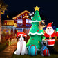 Santa Tree Christmas Inflatable Illuminated Xmas Decorations - 3M