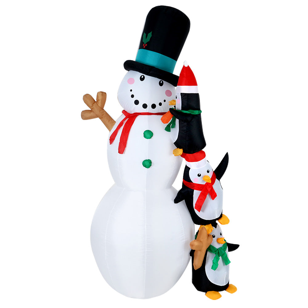 Christmas Inflatable Snowman 2.4M Illuminated Decorations