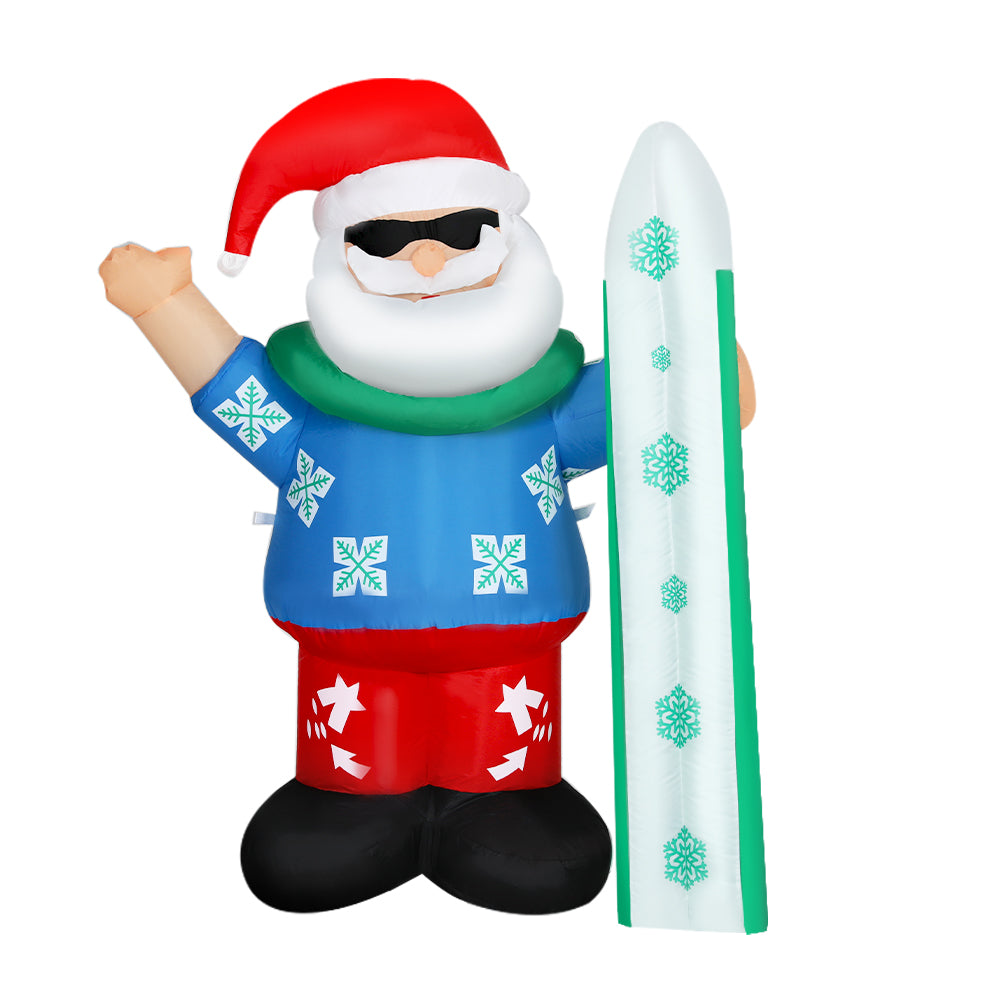 Santa Christmas Inflatable Illuminated Xmas Decorations - 1.6M