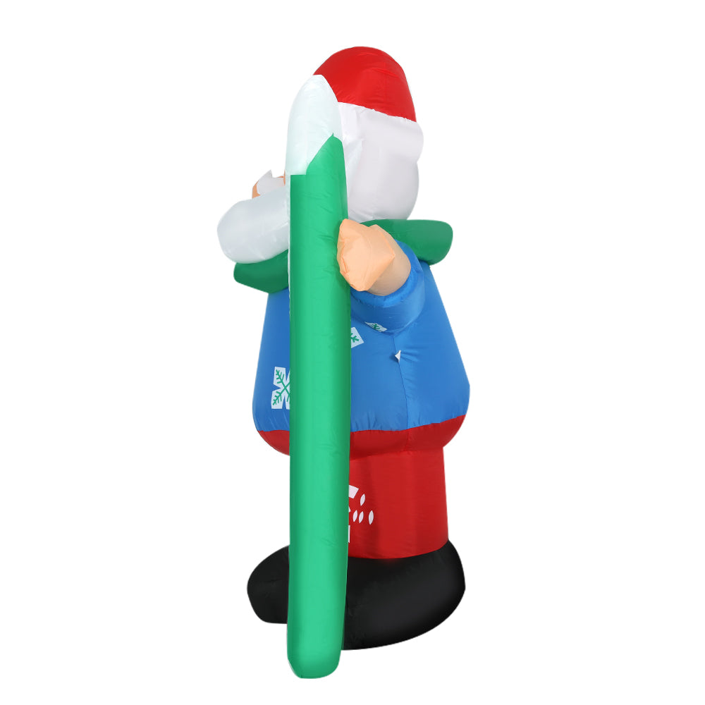 Santa Christmas Inflatable Illuminated Xmas Decorations - 1.6M