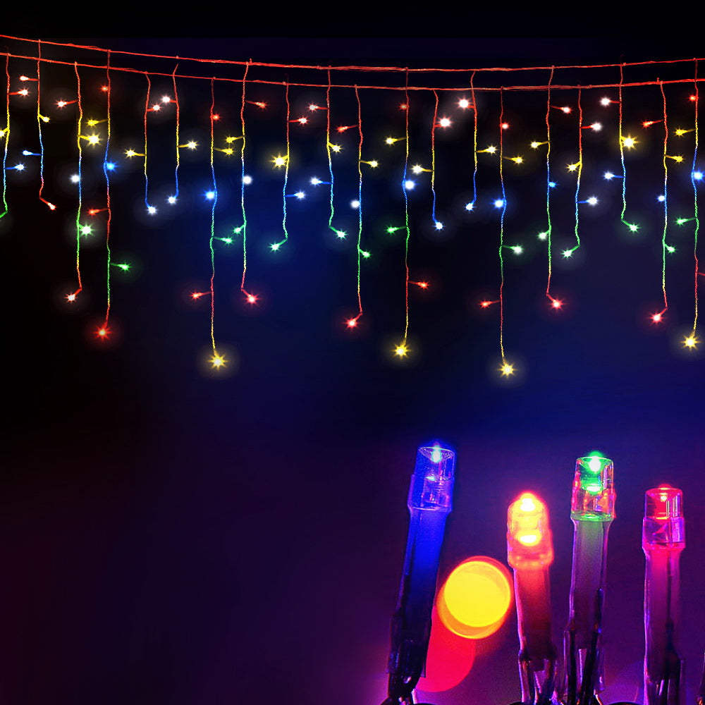 20M Christmas Lights Icicle Light 800 LED Multi-coloured