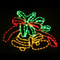 0.76M Christmas Lights 216 LED Bell Motif Light Decorations