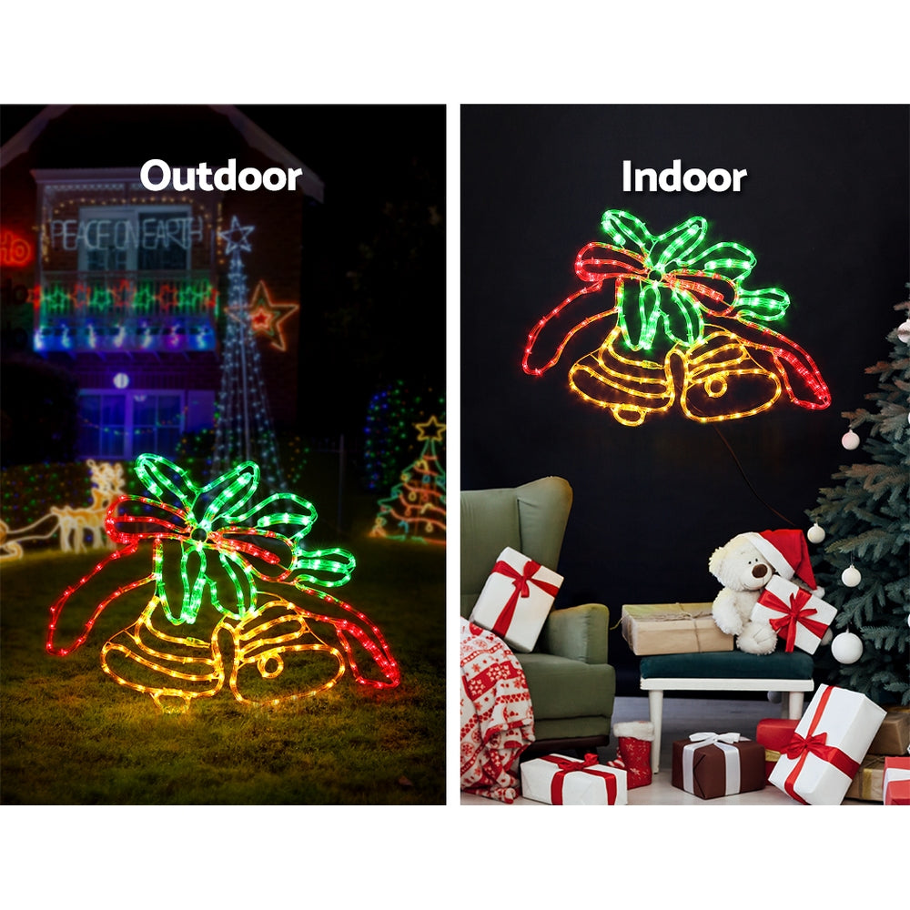 0.76M Christmas Lights 216 LED Bell Motif Light Decorations