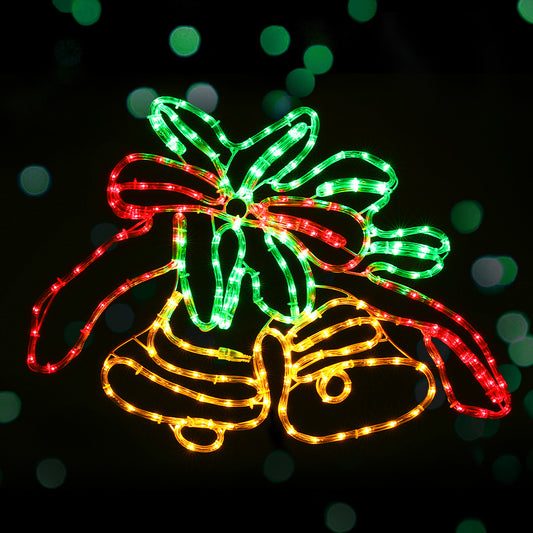 0.76M Christmas Lights 216 LED Bell Motif Light Decorations