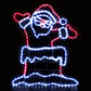 1M Christmas Lights 248 LED Santa Motif Light Decorations