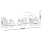 2.1M Christmas Lights 631 LED Train Motif Light Decorations