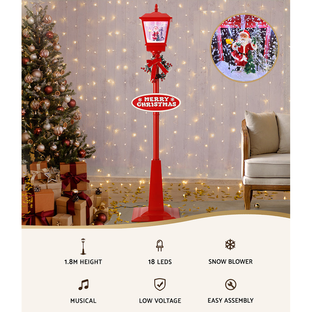 1.8M Christmas Lamp Post Lights LED Outdoor Decorations
