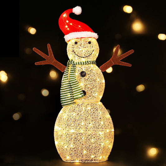 Christmas Lights 97cm Snowman 80 LED Decorations