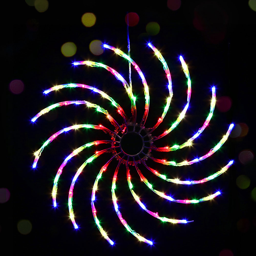 Christmas Lights 50cm Spin 128 LED Decorations