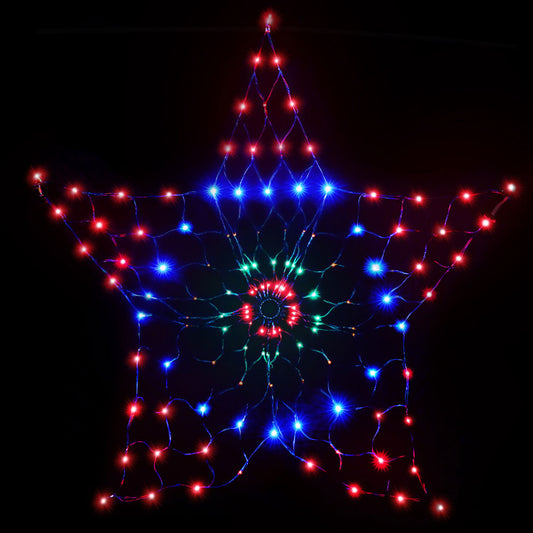 1.3M Christmas Lights 130 LED Snow Motif Light Decorations