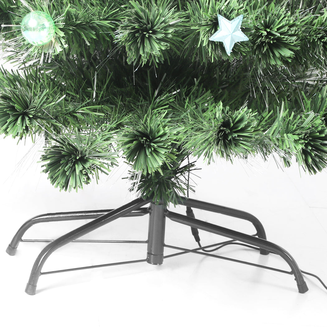 6ft 1.8m 230 Tips Christmas Tree Xmas Decorations Fibre Optic Multicolour Lights