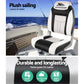 Set of 2 Folding Boat Seats Marine Seat Swivel High Back 12cm Padding Grey