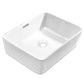 48x37x14cm Ceramic Rectangle Sink Bowl - White