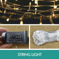 32M 800 LED Bulbs Curtain Fairy String Lights Outdoor Xmas Party Lights - Cool White