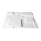 12pcs 3D PVC Wall Panels Ecofriendly Paintable Home Background Square Decor 50x50cm