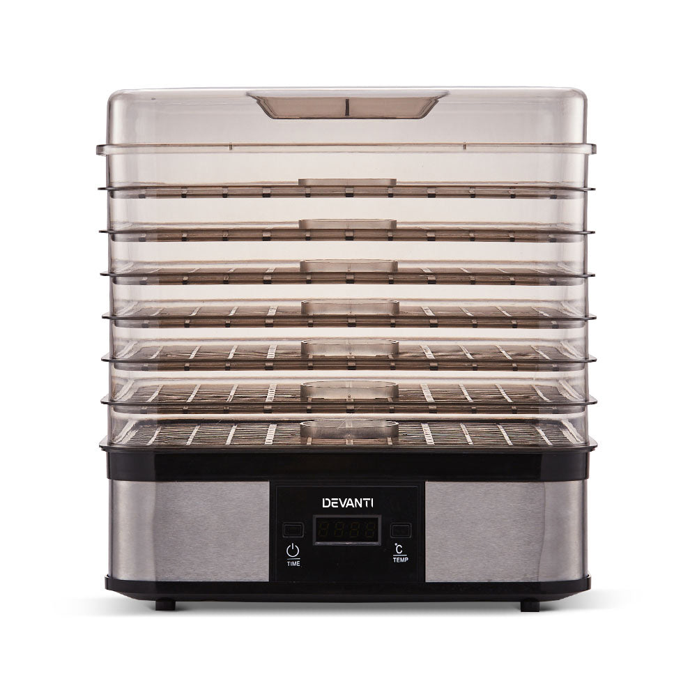 Food Dehydrator with 7 Trays - Silver