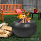 Oval Outdoor Portable Fire Pit Bowl Wood Burning Patio Oven Heater Fireplace