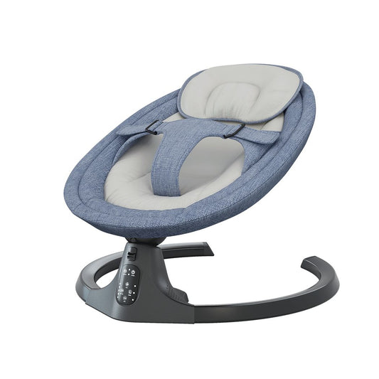 Baby Swing Cradle Rocker Bed Electric Bouncer Seat Blue Infant Remote Chair