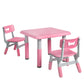 Patsey 3-Piece Kids Table & Chairs Set Children Furniture Toys Play Study Desk - Pink
