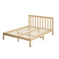 Arianne Wooden Bed Frame Base Full Size Timber Natural - King Single