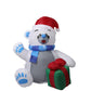 Polar bear 1.2M Christmas Inflatable Decorations LED Lights Xmas Party