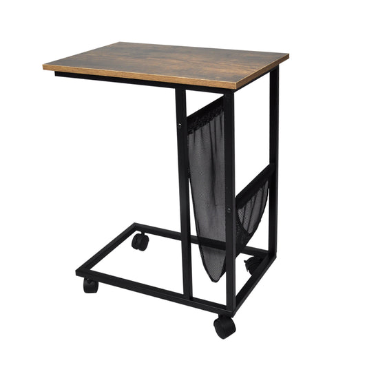Ira Coffee Table Moveable Laptop Desk Sofa Metal - Brown