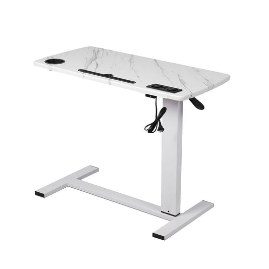 Standing Desk Height Adjustable Sit Stand Office Computer Table Shelf USB