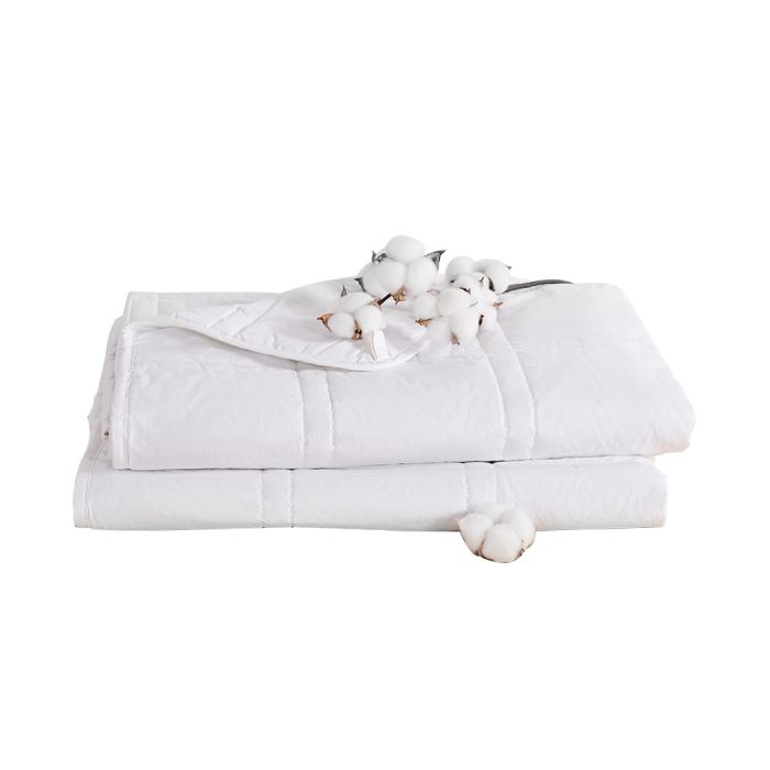 Wiley Weighted Soft Blanket Summer Cotton Heavy Gravity Kids Deep Relax Relief 2.3KG - White