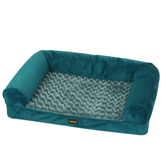 Perro Dog Beds Pet Sofa Bedding Soft Warm Mattress Cushion Pillow Mat Plush - Blue LARGE