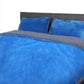 DOUBLE Luxury Bedding Two-Sided Quilt Cover with Pillowcase - Navy Blue