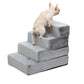 Pet Stairs 4 Steps Ramp Portable Adjustable Climbing Ladder Soft Washable