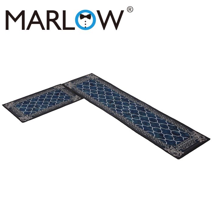 Sable Set of 2 45x120 and 45x75 Kitchen Floor Mat Area Rugs Non-Slip Door Mat